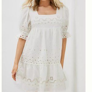 Anthropologie Audrina Eyelet Mini Dress